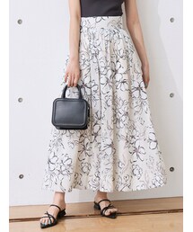 MERCURYDUO | ビックフラワーハイウエストフレアスカート(スカート)
