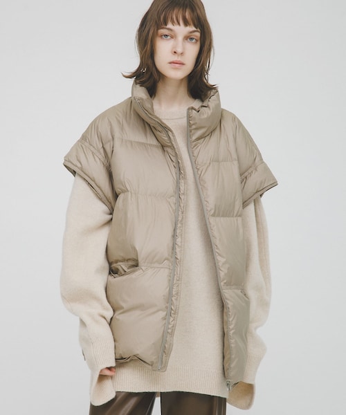 LAATO（ラート）の「short-sleeved down vest（その他アウター・レディース・チョコレート/ラクダ・FREE）」の19枚目の写真