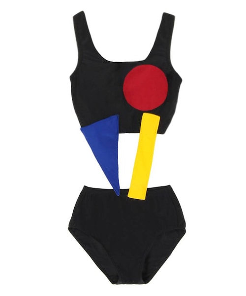 PAMEOPOSE パメオポーズ　ネイビーオレンジ ペプラム水着 2ピース PAMEO POSE（パメオポーズ）｜水着一覧 - WEAR