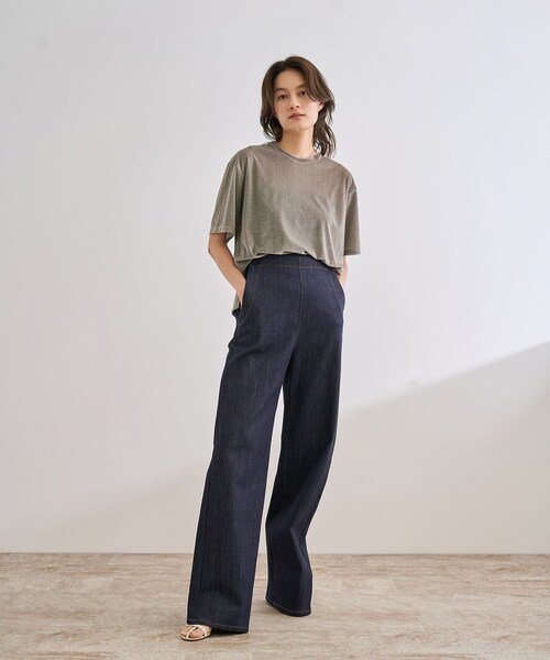 ROPE'（ロペ）の「シアーベロアTシャツ/イージーケア（Tシャツ/カットソー・レディース・ブラック/グレー/ワイン/ピンク系・F）」の17枚目の写真