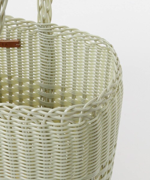 URBAN RESEARCH ROSSO（アーバンリサーチロッソ）の「PALOROSA　LACE SMALL TOTE（かごバッグ・レディース・24 PALM/02 BLACK/26 CARAMEL/29 ROSE・-）」の15枚目の写真