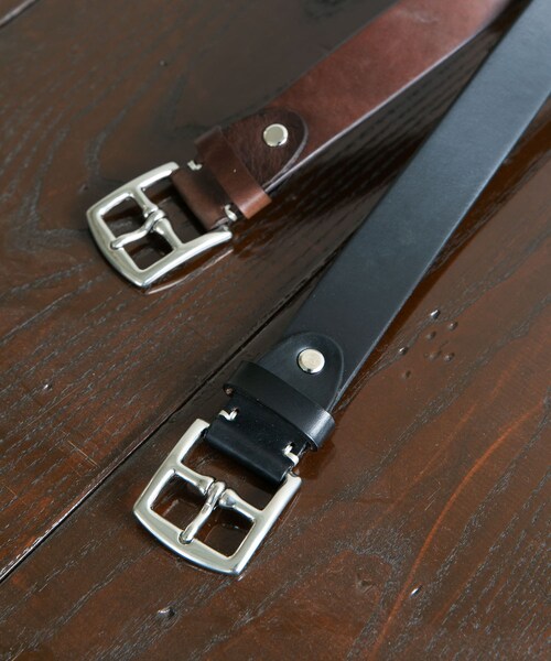 URBAN RESEARCH DOORS（アーバンリサーチドアーズ）の「LIFE STYLE TAILOR　クロムエクセルレザーベルト（ベルト・メンズ・BLACK/BROWN・Free）」の3枚目の写真