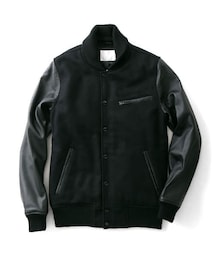 URiD　メルトン/ラムレザー スタジャン