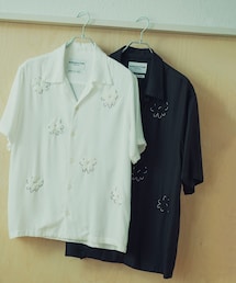 ADAM ET ROPE' | 【NOMARHYTHM TEXTILE for ADAM ET ROPE'】EX Flower Embroidery SS Shirt(シャツ/ブラウス)
