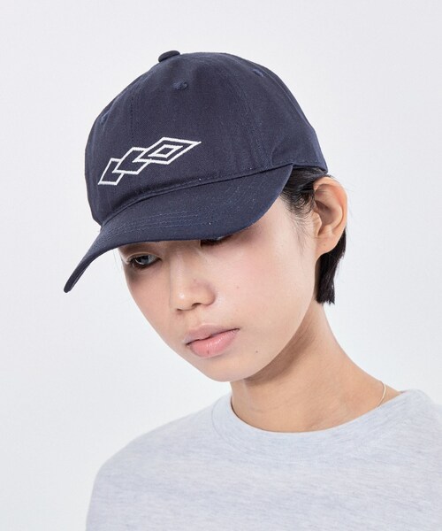 ADAM ET ROPE'（アダムエロペ）の「UMBRO×BELPER×M_24SS COTTON CAP（キャップ・レディース・ブラック/ベージュ系/ネイビー・F）」の3枚目の写真