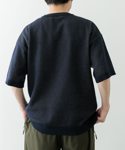 ITEMS URBANRESEARCH(アイテムズ アーバンリサーチ)の「Teddy Bear クルーネックサマーニット(ニット/セーター・メンズ・BEG/GRN/NVY・M/L)」の8枚目の写真