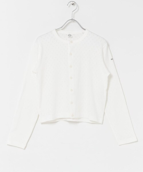 URBAN RESEARCH DOORS（アーバンリサーチドアーズ）の「ORCIVAL　CREW NECK CARDIGAN（カーディガン/ボレロ・レディース・WHITE/RED/GREY・1）」の4枚目の写真