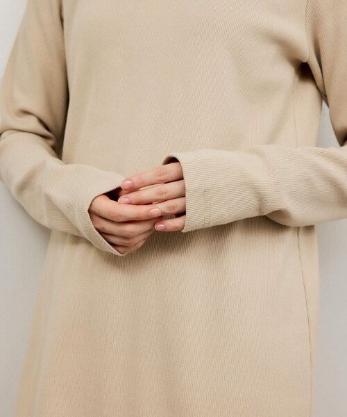ADAM ET ROPE'（アダムエロペ）の「BOTANICAL DYED  DRESS（ワンピース・レディース・チャコール/キナリ/ラベンダー・1/2）」の21枚目の写真