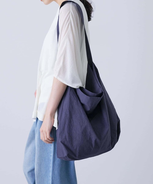 かぐれ（カグレ）の「コットンショルダーバッグ（ショルダーバッグ・レディース・RED/GRAY/NAVY/BLACK・FREE）」の3枚目の写真