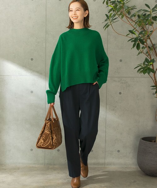 URBAN RESEARCH ROSSO（アーバンリサーチロッソ）の「カーブフォルムハイウエストパンツ（その他パンツ・レディース・VERY PERI/CHARCOAL・36/38）」の7枚目の写真