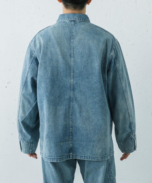 URBAN RESEARCH（アーバンリサーチ）の「ULTERIOR　LIGHT DENIM COVERALL（デニムジャケット・メンズ・FADE BLUE・4/5）」の3枚目の写真
