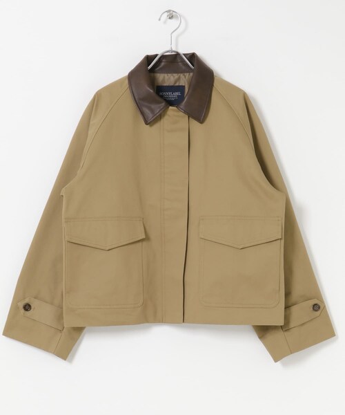 URBAN RESEARCH Sonny Label（アーバンリサーチサニーレーベル）の「異素材衿ショートジャケット（テーラードジャケット・レディース・ベージュ/エクリュ・Free）」の20枚目の写真