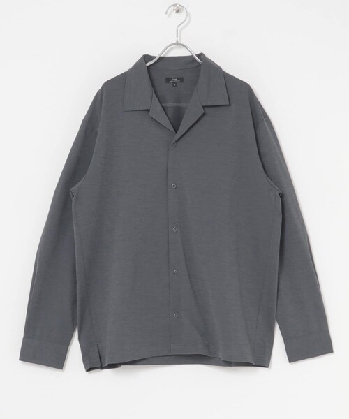 ITEMS URBANRESEARCH（アイテムズ アーバンリサーチ）の「ペーパータッチオープンカラーシャツ（シャツ/ブラウス・メンズ・GRY/KHK/BLK・M/L）」の17枚目の写真