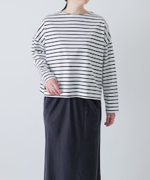 かぐれ | クロップドボーダーカットソー(Tシャツ/カットソー)