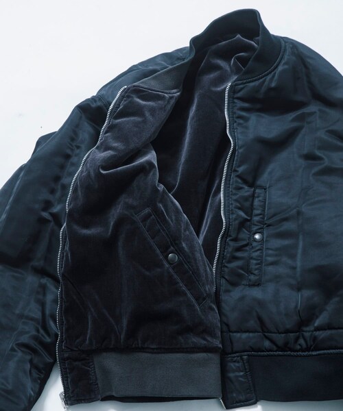 URBAN RESEARCH（アーバンリサーチ）の「Unlikely　Reversible MA-1（MA-1・メンズ・BLACK・L/XL）」の4枚目の写真