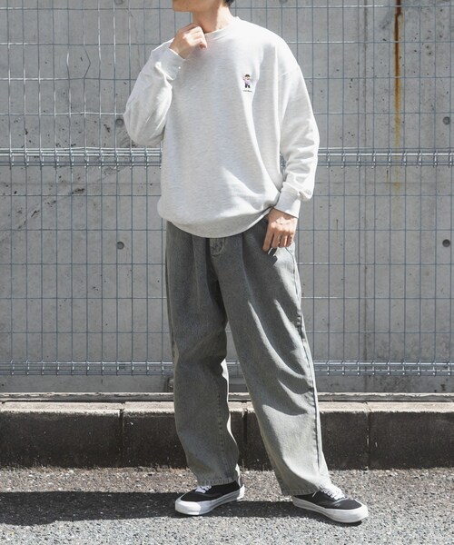 ITEMS URBANRESEARCH（アイテムズ アーバンリサーチ）の「TeddyBear ワンポイント スウェット（スウェット・メンズ・OML/BGD/GRN/NVY・M/L）」の10枚目の写真