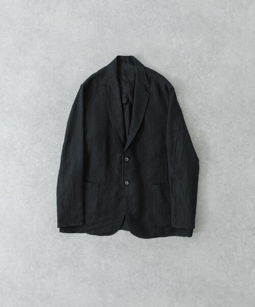 URBAN RESEARCH（アーバンリサーチ）の「『セットアップ対応』new basic Wool/Linen jacket（テーラードジャケット・メンズ・NAVY ST/CHARCOAL・M/L/XL）」の8枚目の写真