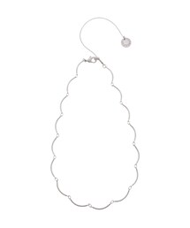 LAGUNAMOON | スリムウェーブショートネックレス(ピアス（両耳用）)