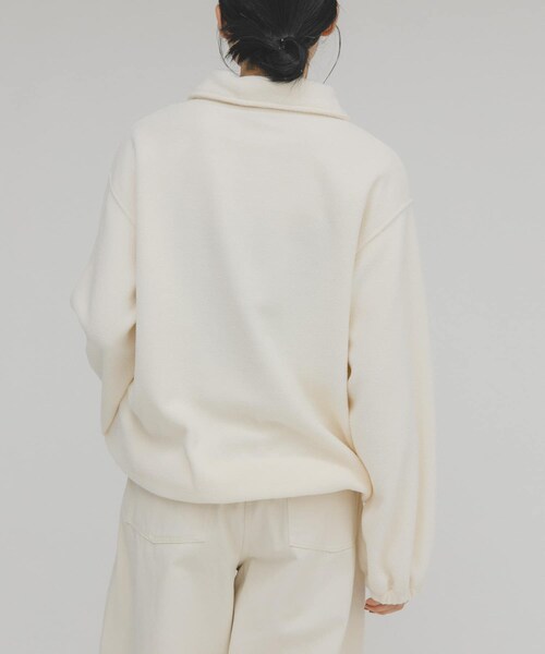 KBF（ケイビーエフ）の「ハーフスナップフリースプルオーバー（その他トップス・レディース・IVORY/D.BROWN・One）」の5枚目の写真