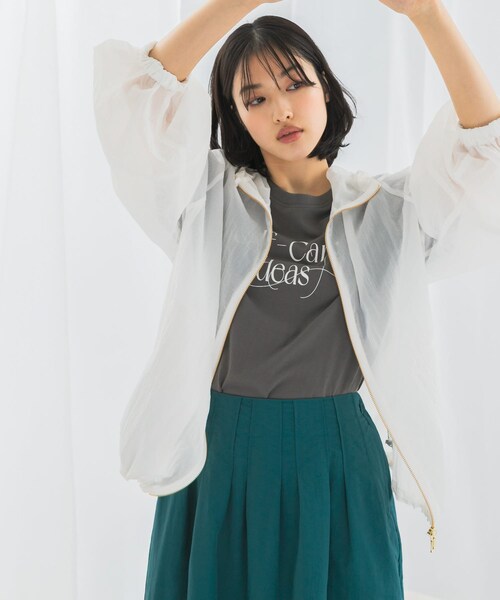 URBAN RESEARCH ROSSO（アーバンリサーチロッソ）の「シアーパーカーブルゾン（ブルゾン・レディース・black/white・FREE）」の4枚目の写真