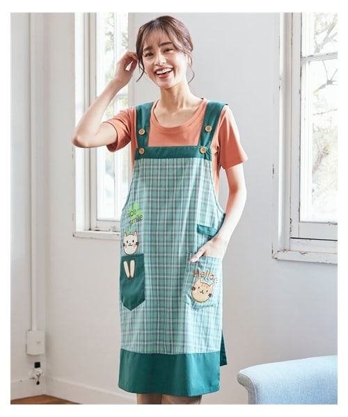 nissen（ニッセン）の「大きいサイズ 綿混すっぽり着られる猫の