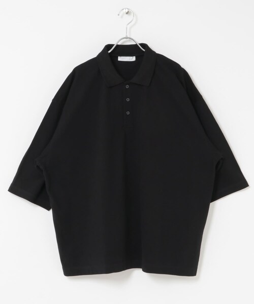 SENSE OF PLACE by URBAN RESEARCH（センスオブプレイスバイアーバンリサーチ）の「スラブカノコエクストラルーズポロシャツ（ポロシャツ・メンズ・BLACK/OATMEAL/BROWN・M/L）」の11枚目の写真