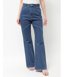 dazzlin | スリットフレアデニムパンツ(デニムパンツ)