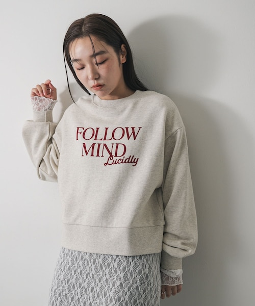 SENSE OF PLACE by URBAN RESEARCH(センスオブプレイスバイアーバンリサーチ)の「グラフィックルーズスウェット(スウェット・レディース・L.GRAY/OATMEAL/NAVY/PINK・One)」の3枚目の写真