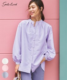 nissen | 大きいサイズ ウォッシャブルチュニックシャツ(シャツ/ブラウス)