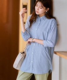 7days Life Styling | お手入れしやすいシャツチュニック（接触冷感・吸汗速乾・イージーケア・ＵＶカット）(シャツ/ブラウス)