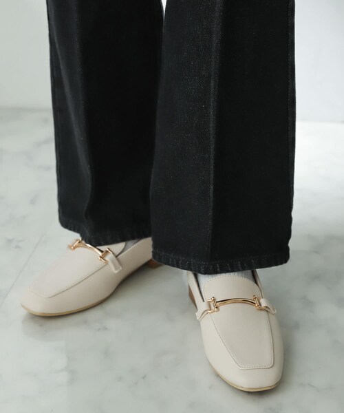 SENSE OF PLACE by URBAN RESEARCH（センスオブプレイスバイアーバンリサーチ）の「フェイクレザービットローファー（ローファー・レディース・BLACK/IVORY/BROWN・S/M/L/XL）」の12枚目の写真