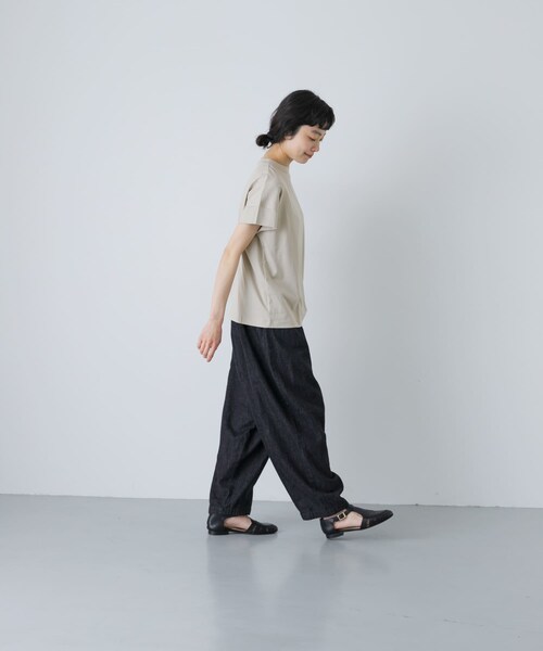 かぐれ(カグレ)の「handvaerk BOTTLE NECK SHORT-SLEEVE T-SHIRT(Tシャツ/カットソー・レディース・IRON/FOAM/LIME GREEN・S)」の16枚目の写真