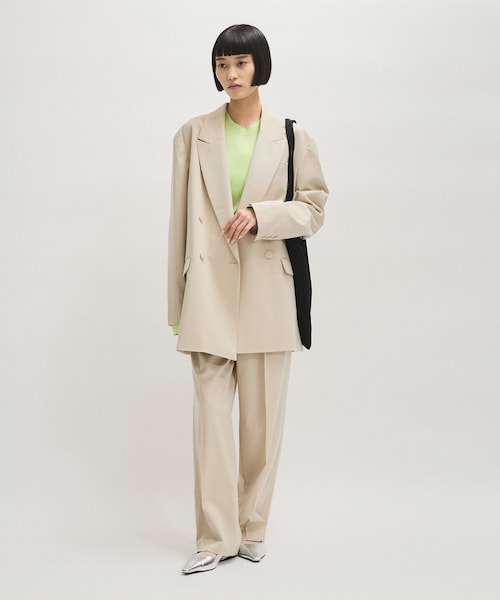 ADAM ET ROPE'（アダムエロペ）の「【サステナブル】・【オケージョン】ダブルブレストジャケット（テーラードジャケット・レディース・ブラック/グレー/オフホワイト・36/38）」の13枚目の写真