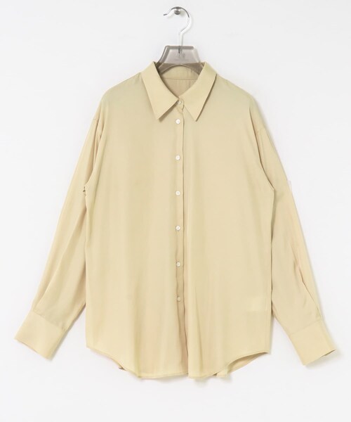 URBAN RESEARCH(アーバンリサーチ)の「レギュラーカラーシルキーシャツ(Tシャツ/カットソー・レディース・OFF/L.BEIGE・FREE)」の20枚目の写真