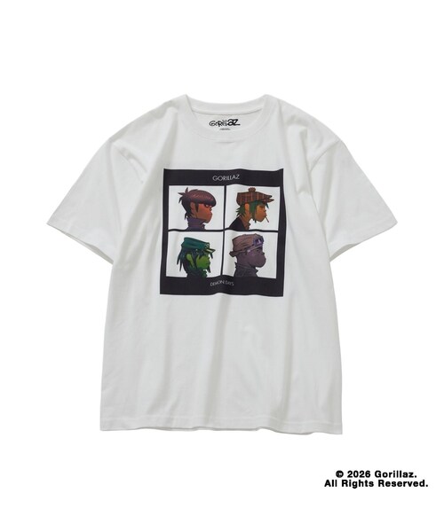 bonjour records(ボンジュールレコーズ)の「Gorillaz/ゴリラズ for bonjour records Official T-shirt(Tシャツ/カットソー・レディース・ブラック/ブラック系/ホワイト/ホワイト系・L/M/XL)」の12枚目の写真