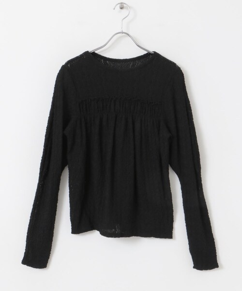 URBAN RESEARCH ROSSO（アーバンリサーチロッソ）の「ストレッチレースプルオーバー（Tシャツ/カットソー・レディース・OFF WHITE/BLACK・FREE）」の19枚目の写真