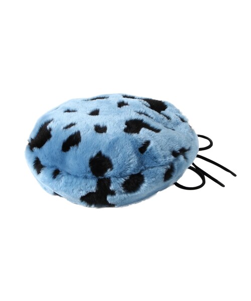 PAMEO POSE（パメオポーズ）の「Dalmatian Fur Beret（ハット・レディース・ホワイト/ブルー・F）」の4枚目の写真