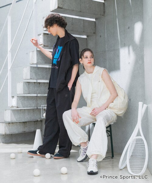 SENSE OF PLACE by URBAN RESEARCH（センスオブプレイスバイアーバンリサーチ）の「『別注』prince　トラックベスト（テーラードジャケット・メンズ・GRG×BEG/BLK×CHA・M/L）」の13枚目の写真