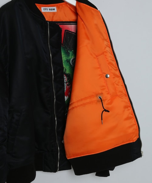 ADAM ET ROPE'（アダムエロペ）の「MENS【TTT_MSW】MA-1 IN MA-1（MA-1・メンズ・ブラック・L/M）」の12枚目の写真