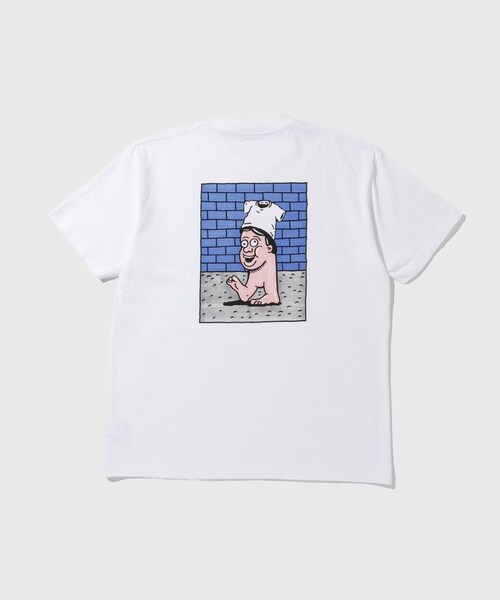 ADAM ET ROPE'(アダムエロペ)の「【POLAR SKATE CO./ポーラー スケートカンパニー】TEE NEW T-SHIRT(Tシャツ/カットソー・メンズ・ホワイト・L/M)」の10枚目の写真