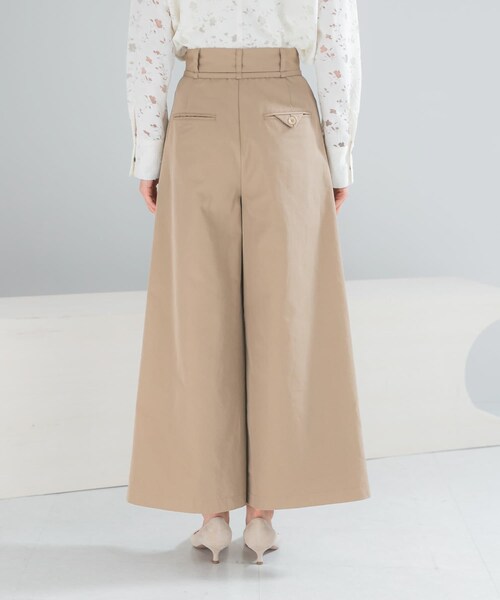 URBAN RESEARCH ROSSO（アーバンリサーチロッソ）の「コットンツイルベルテッドワイドパンツ（その他パンツ・レディース・BEIGE/BLUE・36/38）」の4枚目の写真