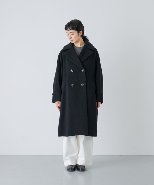 かぐれ（カグレ）の「TICCA　テントコート（テーラードジャケット・レディース・BLACK/CHACOAL/MOCHA・Free）」の11枚目の写真