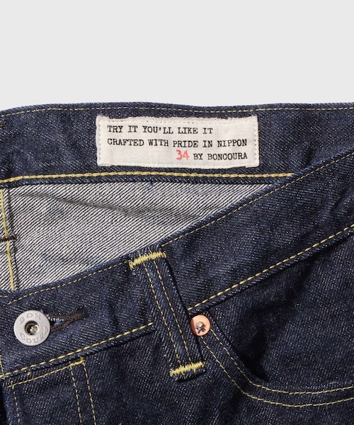 ADAM ET ROPE'(アダムエロペ)の「【BONCOURA/ボンクラ】15周年記念大戦型5Pデニム(本藍デニム)(デニムパンツ・メンズ・ネイビー・28/29/30/31/32/33/34)」の22枚目の写真