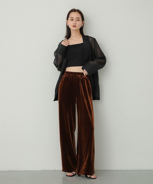 SENSE OF PLACE by URBAN RESEARCH（センスオブプレイスバイアーバンリサーチ）の「シアーテーラードジャケット（テーラードジャケット・レディース・BLACK/IVORY/BROWN・one）」の15枚目の写真