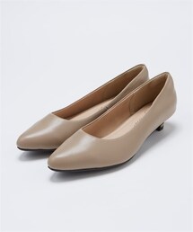 nissen | 【ゆったり幅広】ポインテッドトゥローヒールパンプス(低反発中敷)(ワイズ4E)(パンプス)