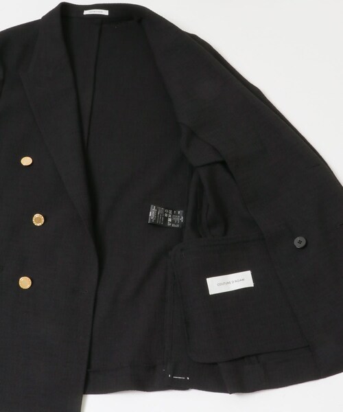 URBAN RESEARCH(アーバンリサーチ)の「COUTURE D’ADAM DOUBLE JK SUMMER TWEED(テーラードジャケット・レディース・BLACK・38)」の6枚目の写真