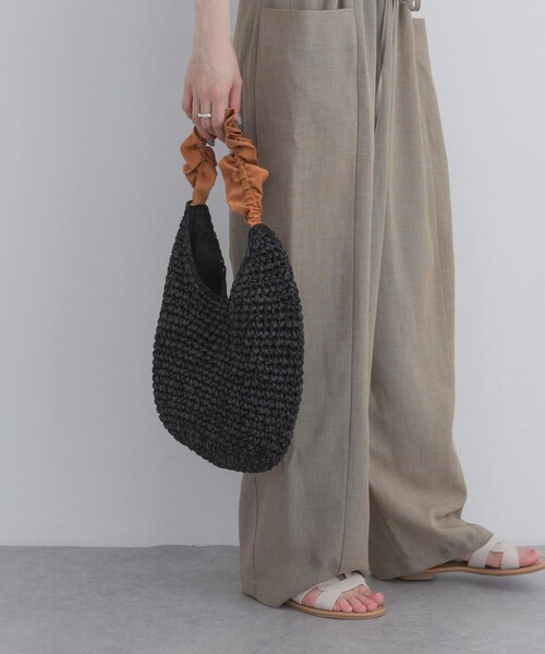 URBAN RESEARCH DOORS（アーバンリサーチドアーズ）の「ギャザーハンドルペーパーバッグ（かごバッグ・レディース・YELLOW/BLACK/ORANGE・-）」の12枚目の写真