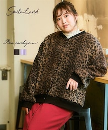 nissen | <大きいサイズ>ボアカーディガン(カーディガン/ボレロ)