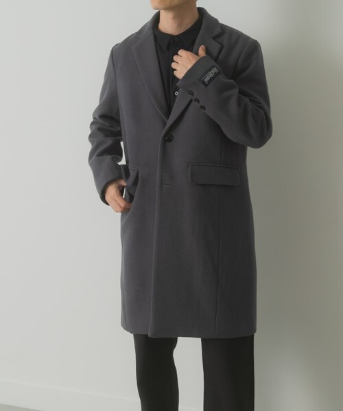 ITEMS URBANRESEARCH（アイテムズ アーバンリサーチ）の「ウールブレンドチェスターコート（チェスターコート・メンズ・GRY/NVY/BLK・M/L）」の17枚目の写真