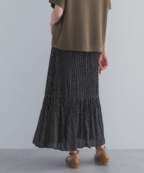 URBAN RESEARCH DOORS(アーバンリサーチドアーズ)の「フラワードットプリーツスカート(スカート・レディース・BLACK/GRAY/NAVY・Free)」の7枚目の写真